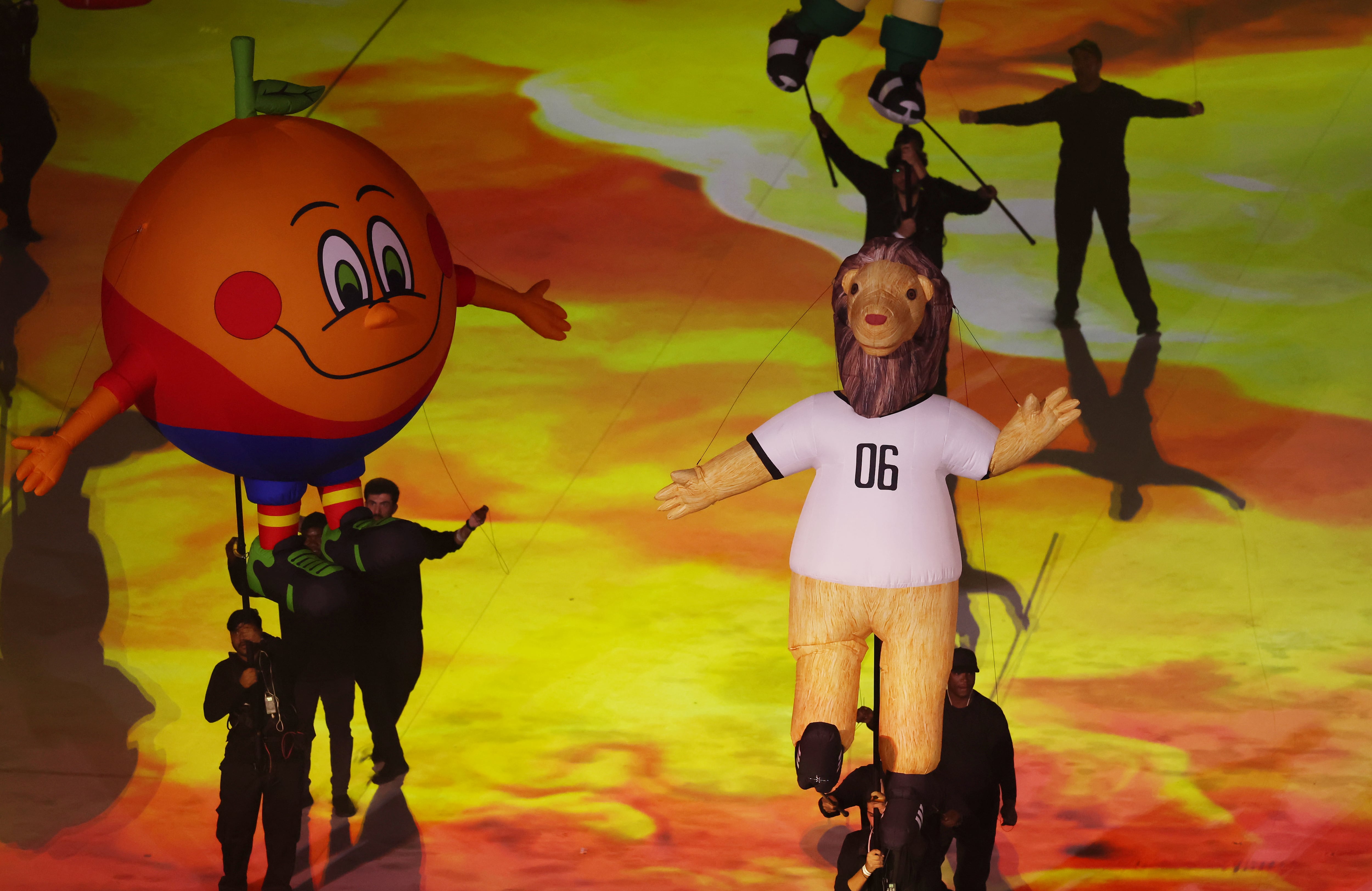 Naranjito, presente en la ceremonia inaugural de Qatar 2022. (Photo by Hector Vivas - FIFA/FIFA via Getty Images)