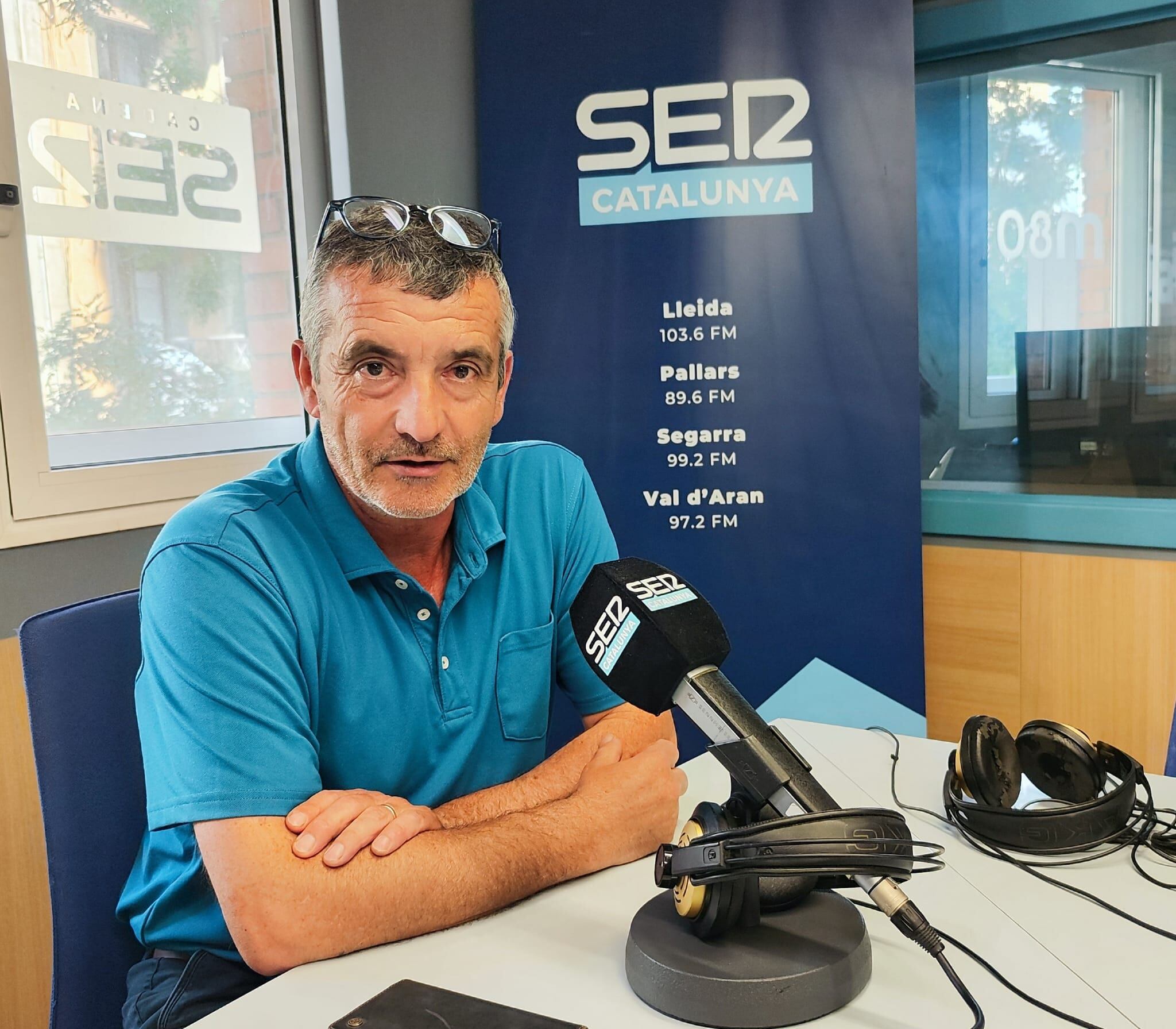 Adrià Drago és el president de l'associació veïnal de la partida de Rufea, a l'Horta de Lleida.