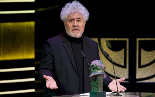 MADRID, SPAIN - FEBRUARY 07: Pedro Almodovar attends the 2015 edition of the &#039;Goya Cinema Awards&#039; ceremony at Centro de Congresos Principe Felipe on February 7, 2015 in Madrid, Spain. (Photo by Juan Naharro Gimenez/Getty Images)