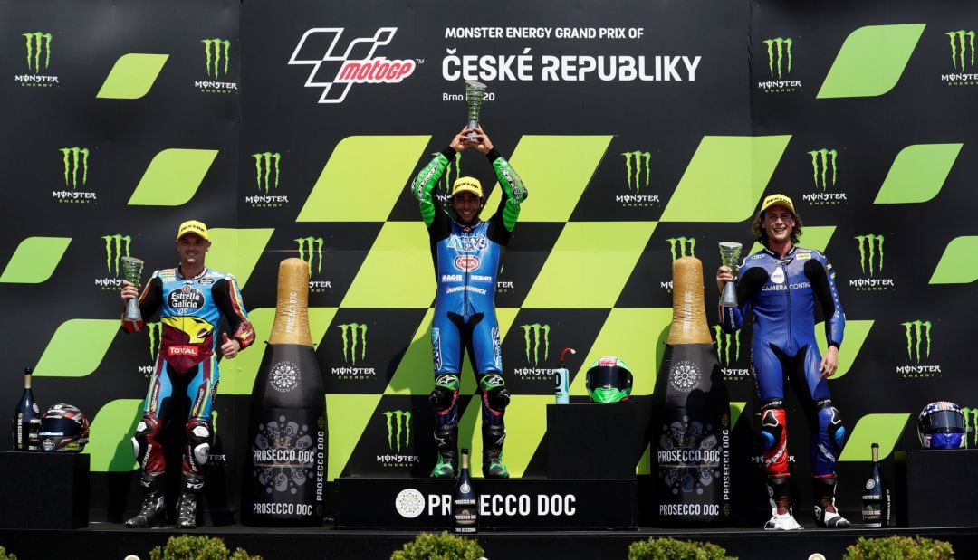 Bastianini celebra el triunfo en Brno