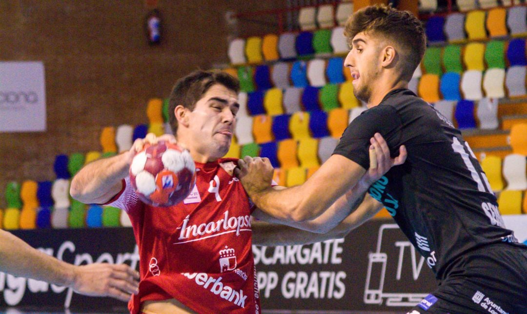 Simonet durante el partido ante Logroño