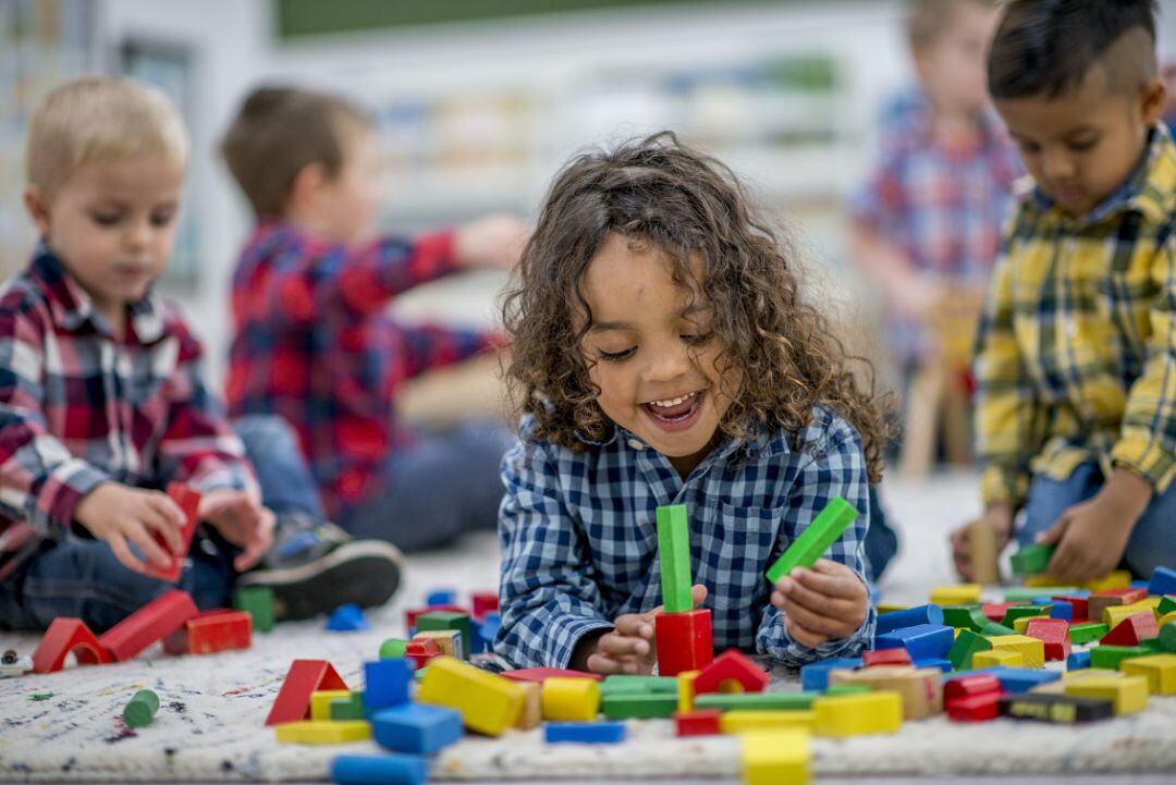 Niños en escuela infantil 