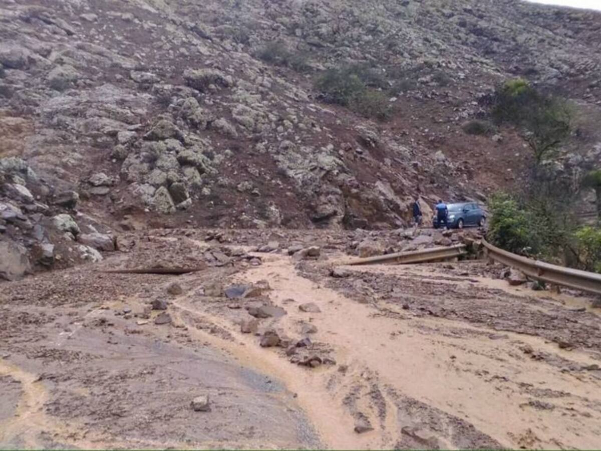 Imágenes del temporal en Lanzarote y Fuerteventura