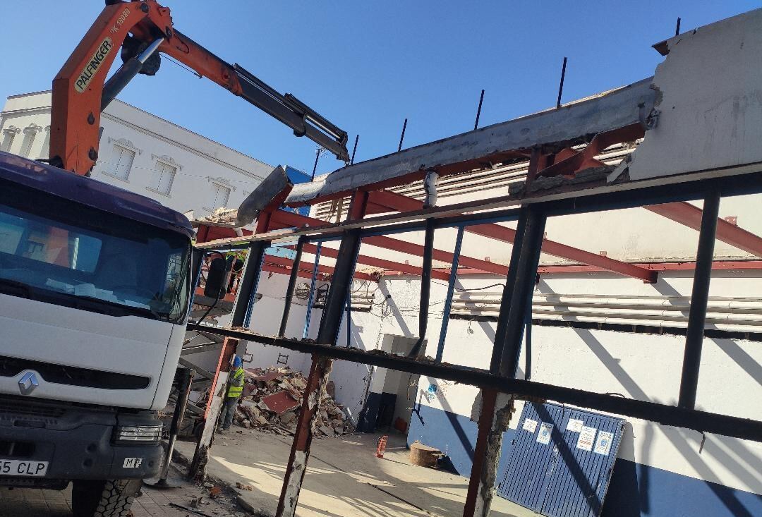 Obras en el Mercado de La Concepción. FOTO RA