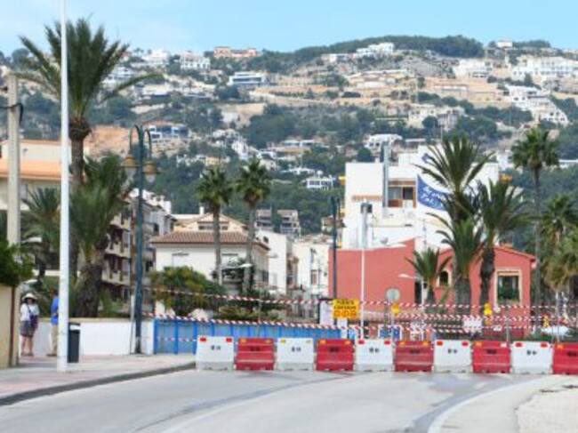 Cierre del puente de Triana en Xàbia.