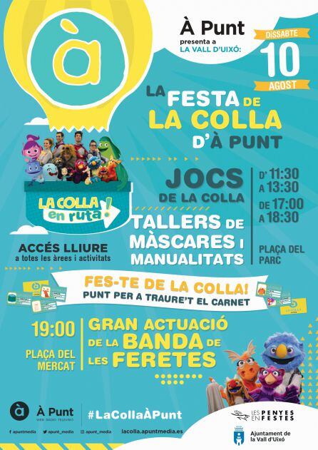 Cartel &#039;La Festa de la Colla d&#039;À Punt&#039;.