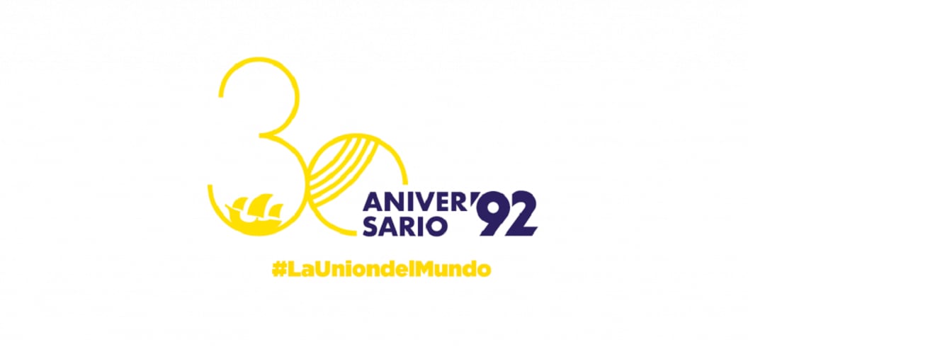 Logo conmemorativo del 30 aniversario de la Expo 92