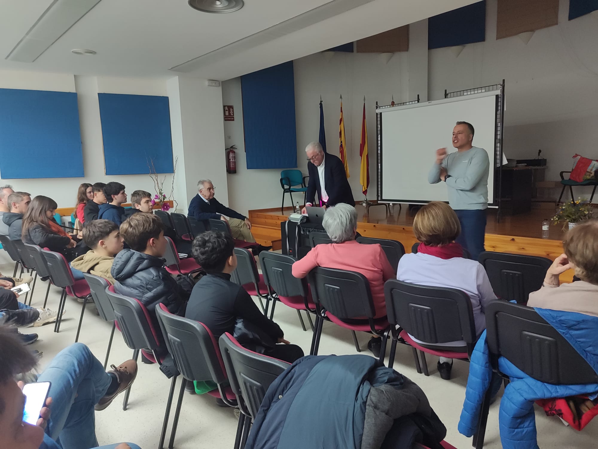 José Ignacio Bueno Grimal y Jorge Bueno Mateo hablaron sobre el arbitraje en Lalueza