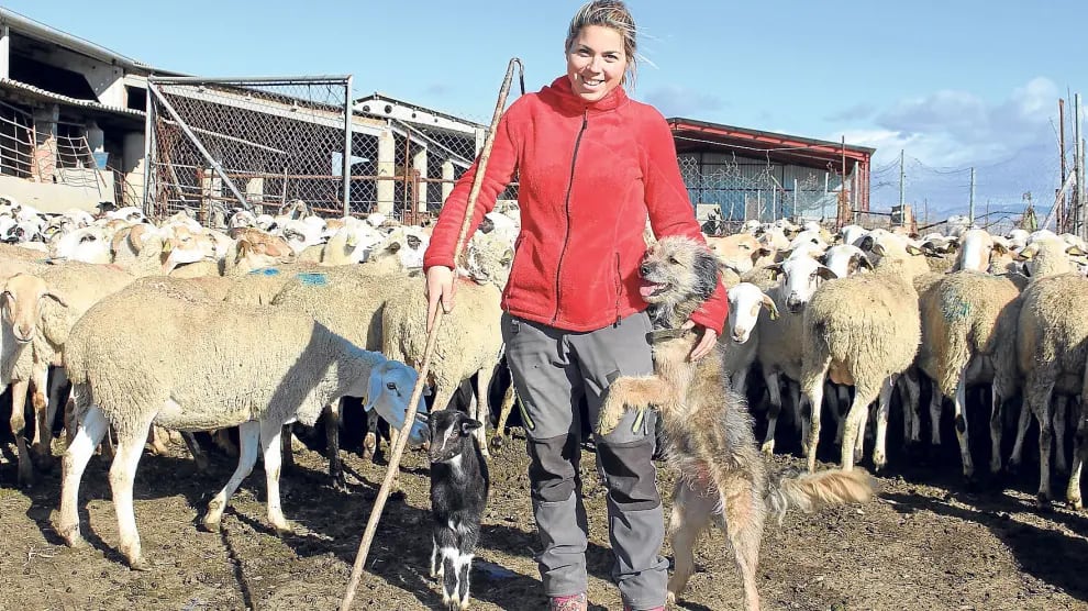 Judith Ballarín, ganadera y colaboradora del programa El campo es nuestro de Aragón Televisión