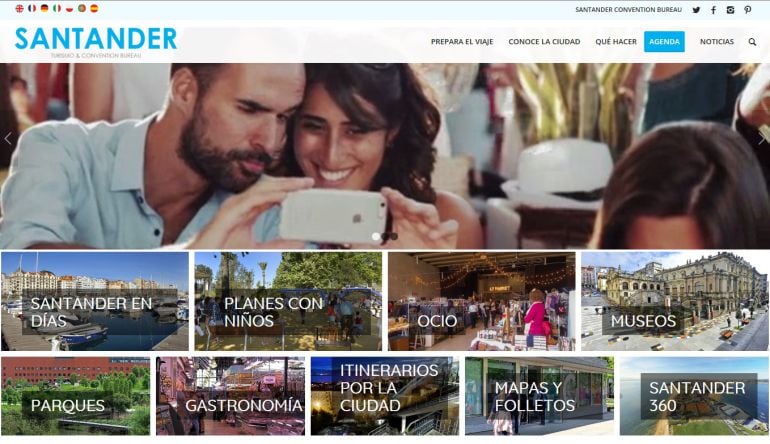 Nueva web para promocionar Santander