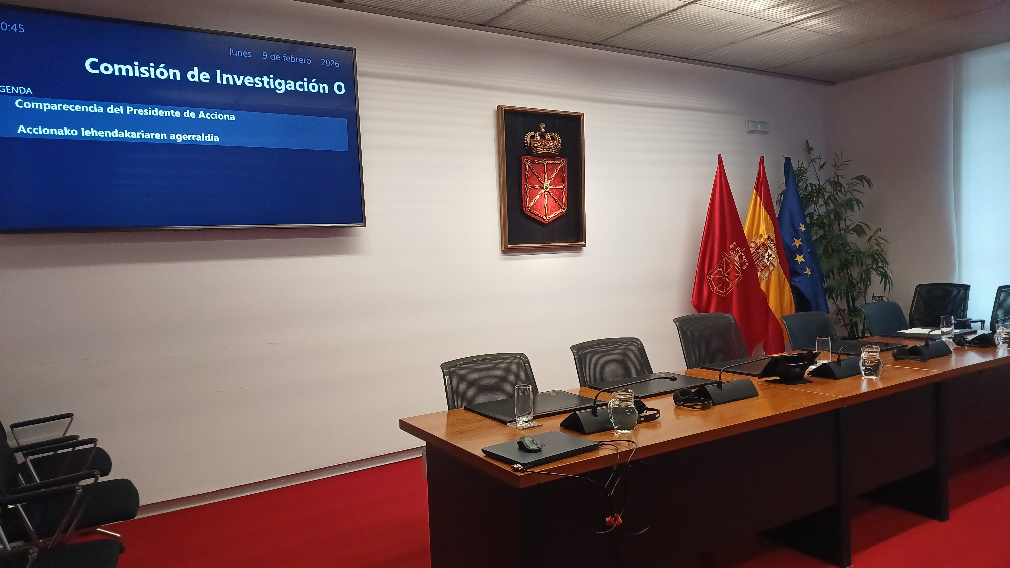 José Manuel Entrecanales, ausente de la Comisión de Investigación que anunciaba su presencia en la pantalla