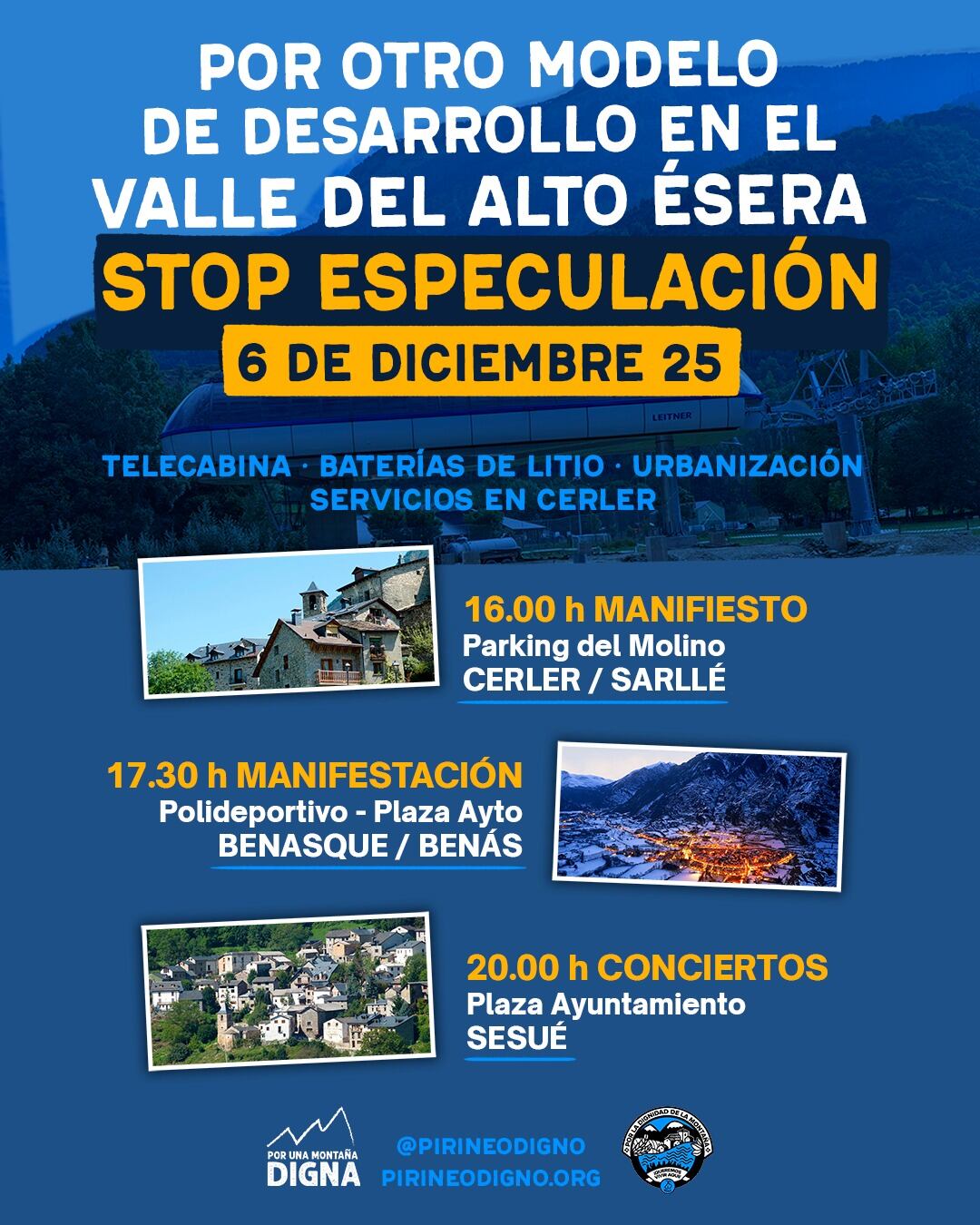 El Movimiento por una montaña digna llega a Benasque.