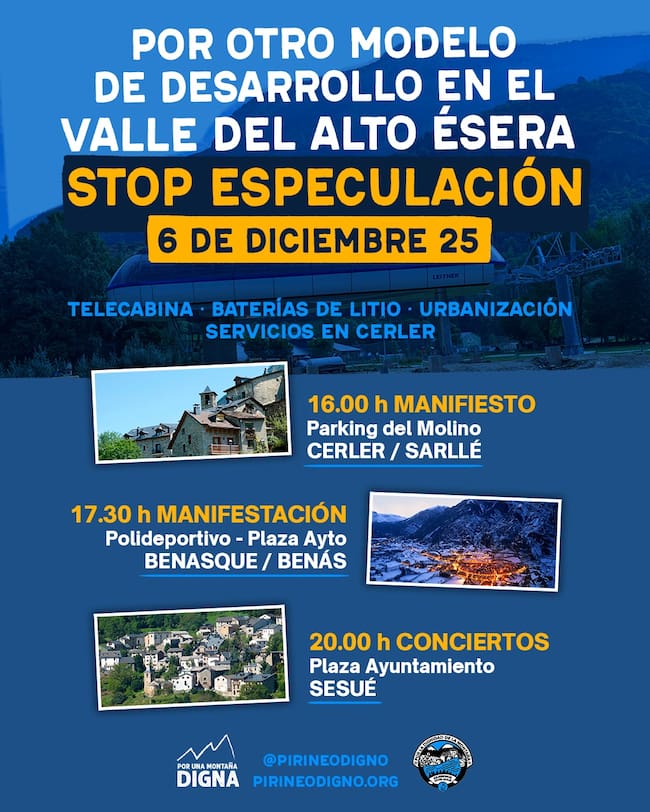 El Movimiento por una montaña digna llega a Benasque.