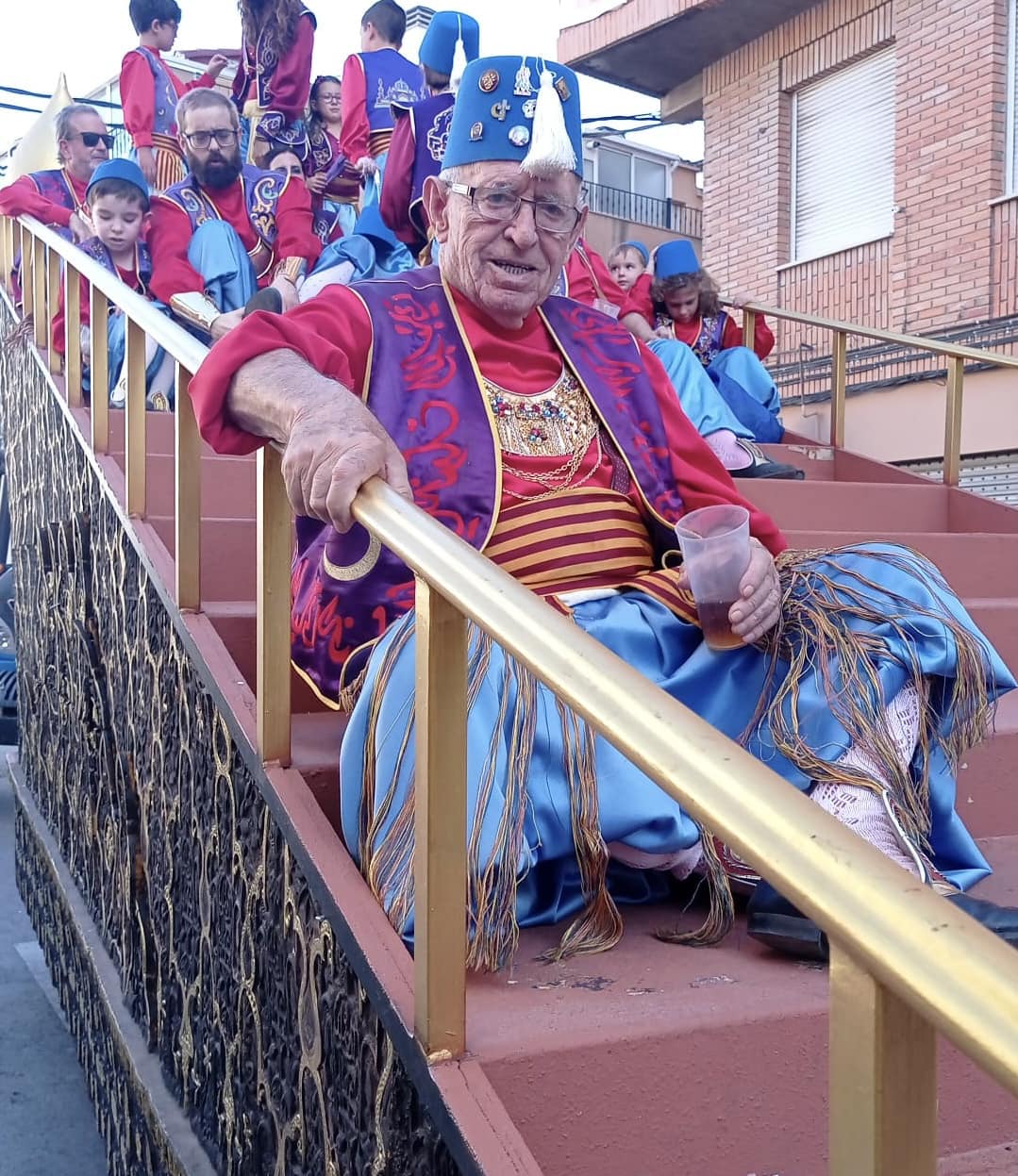 Alfonso, en la carroza, en una foto reciente