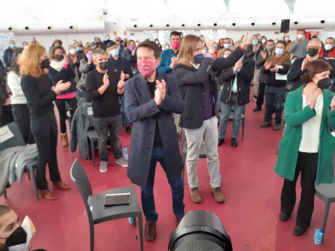 Pablo Iglesias en la charla de apoyo a Pablo Fernández en Valladolid 