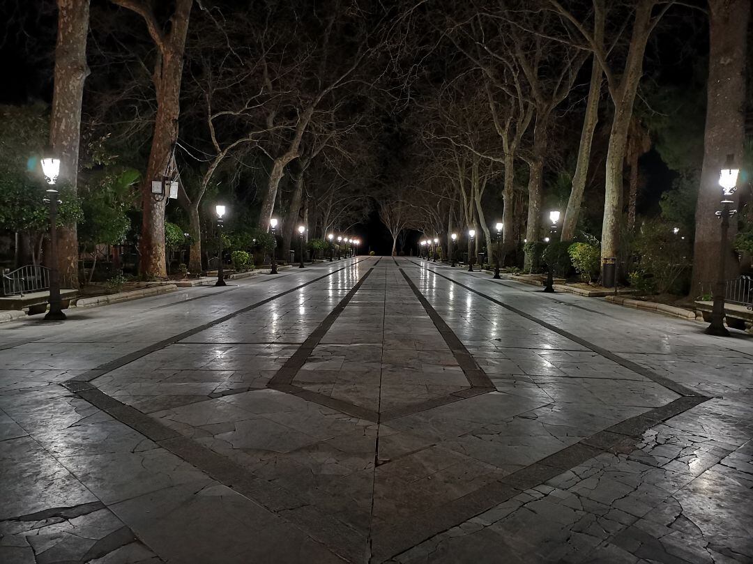 Paseo central de la Alameda del Tajo de Ronda