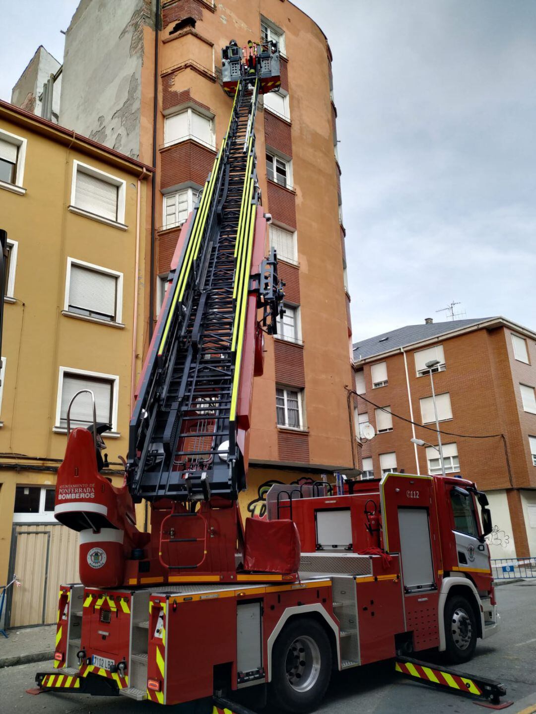 La intervención de los bomberos de Ponferrada