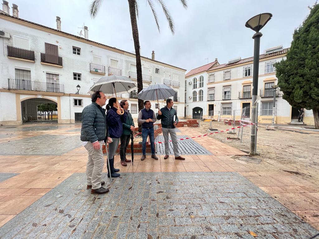 Nuevo pavimento de la plaza Salvador Allende