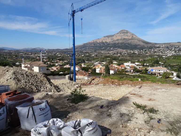 Imagen de archivo de obras en el término municipal de Xàbia.