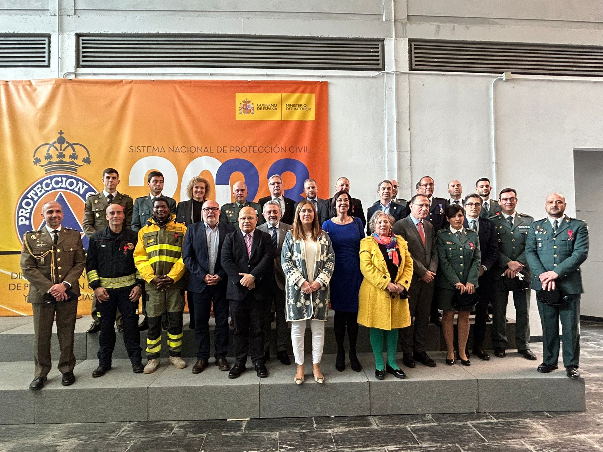 Algunos de los galardonados en el acto de entrega de medallas