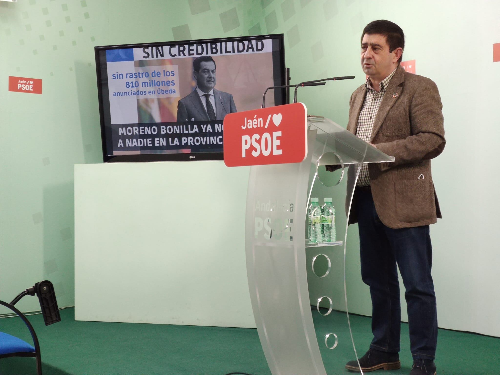 Francisco Reyes, el secretario general del PSOE de Jaén, ha celebrado una rueda de prensa