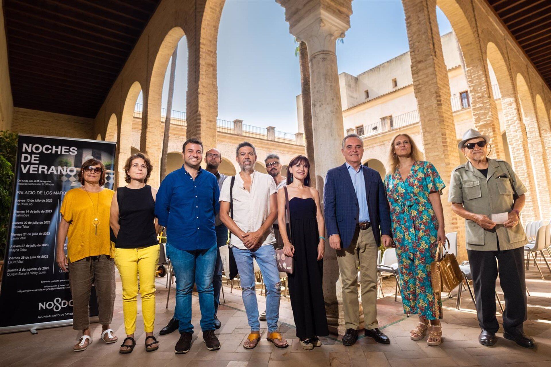 Presentación del ciclo &#039;Noches de Verano&#039; en el Palacio de los Marqueses de la Algaba, en Sevilla