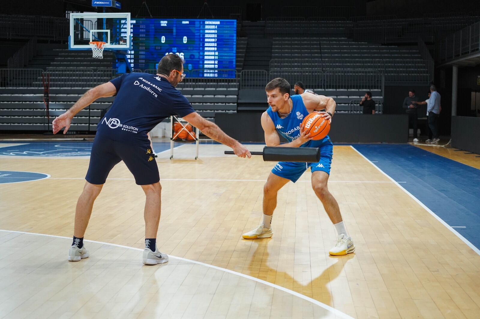 L&#039;aler Chumi Ortega, durant l&#039;entrenament d&#039;avui