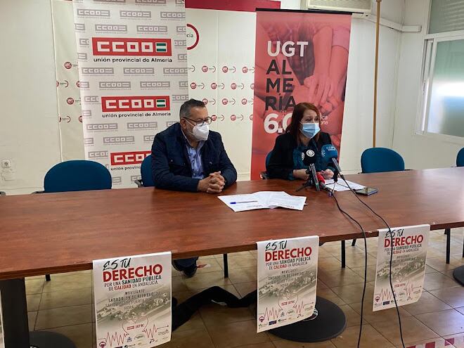 Los líderes provinciales de CCOO y UGT, Valdivieso y Vidal.