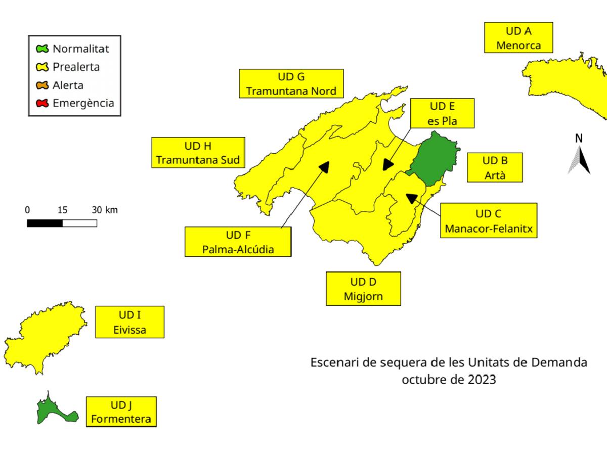 Menorca es troba en estat de prealerta per sequera