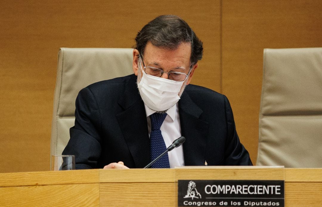 Mariano Rajoy durante su comparecencia