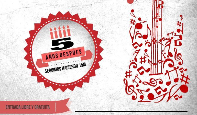 Con esta celebración se quiere recordar que el movimiento social del 15M sigue vivo y activo tras 5 años 