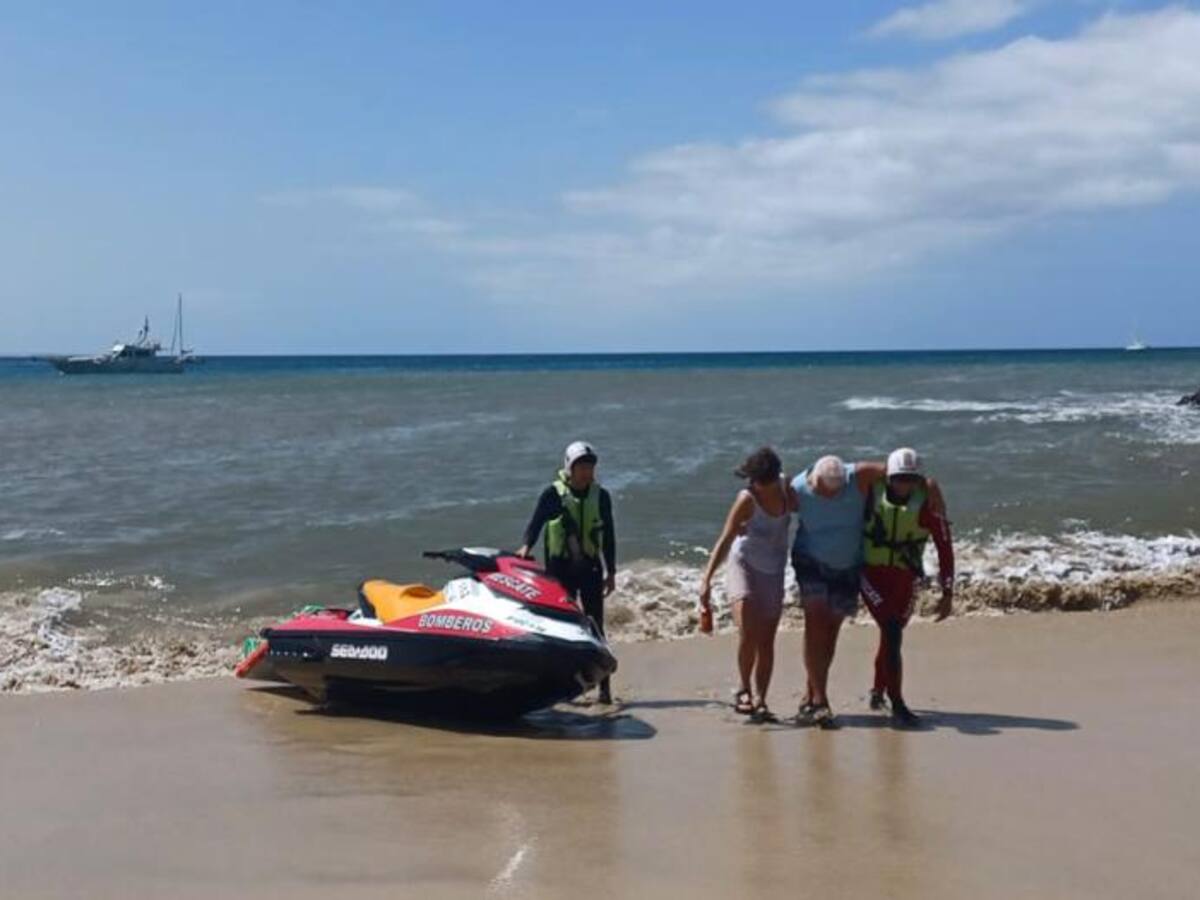 Rescatado en moto de agua tras resultar herido en Papagayo
