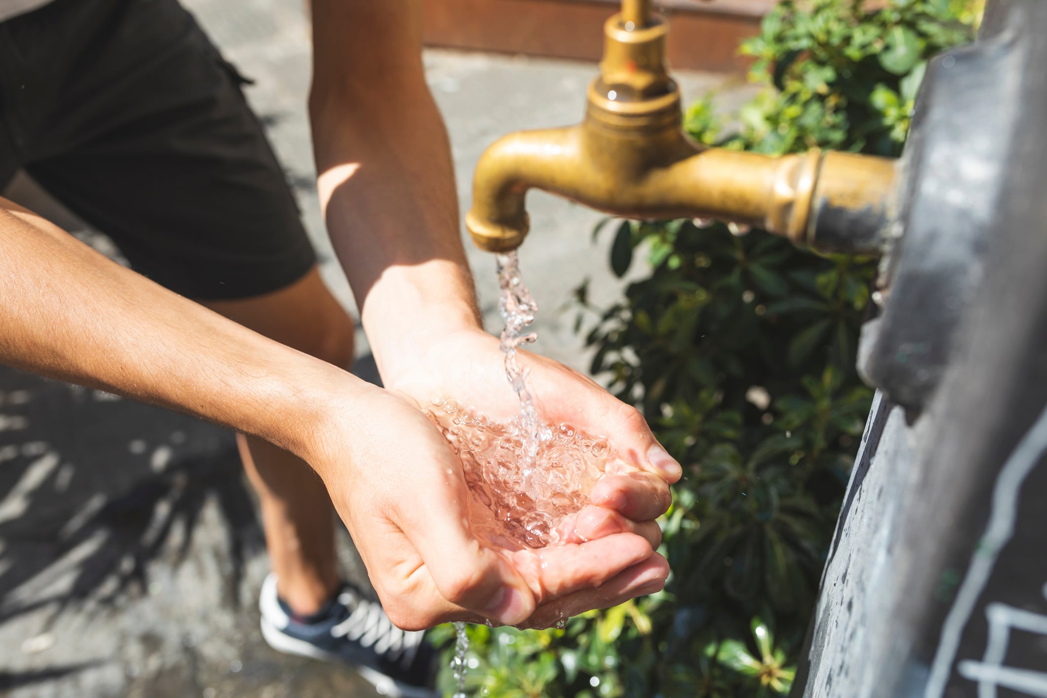 Fuente de agua pública