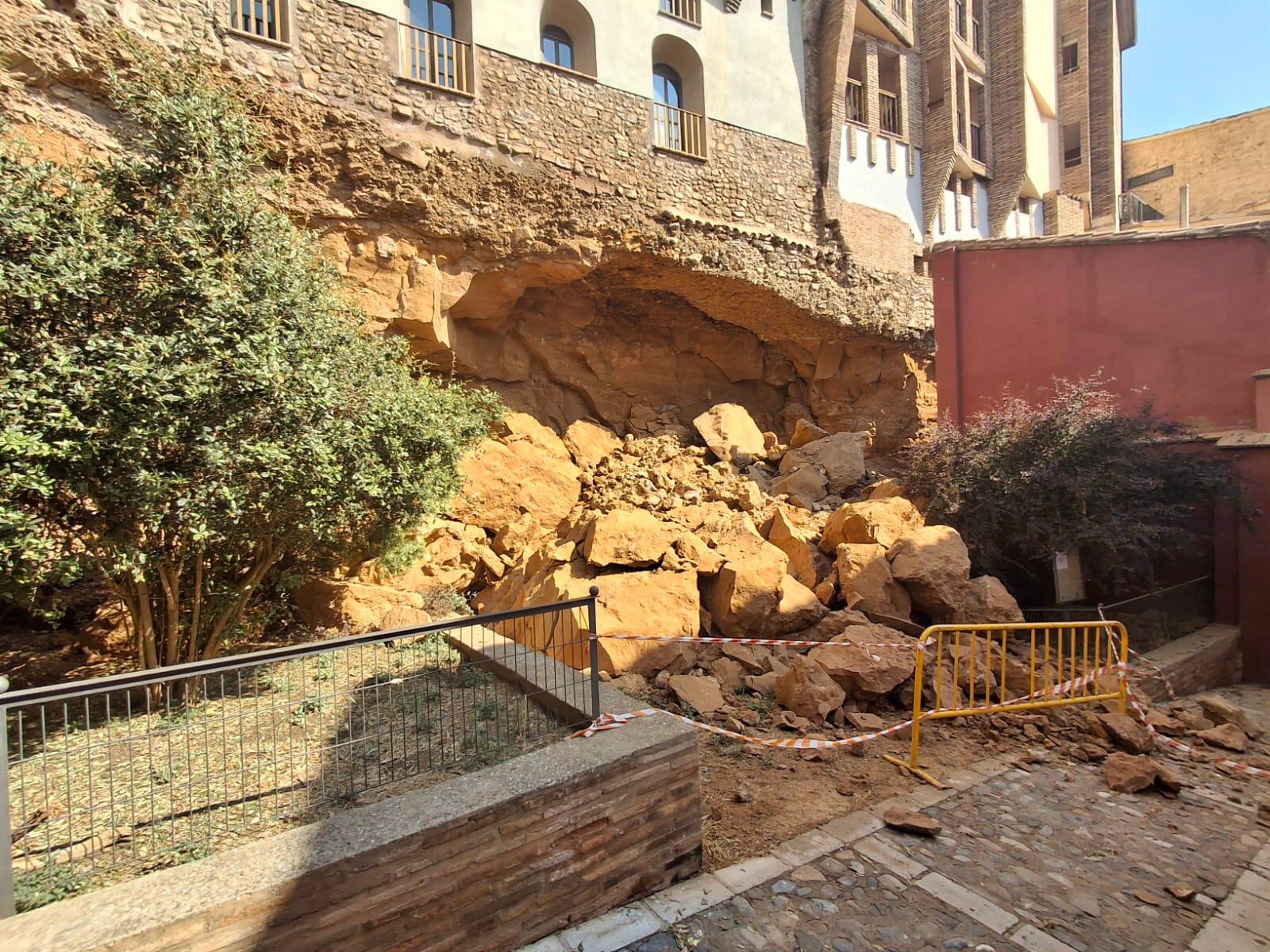 Desprendimientos en Tarazona (Zaragoza) a consecuencia de la DANA