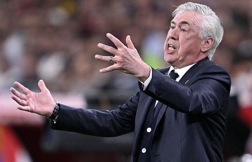 Carlo Ancelotti durante la final de Copa del Rey