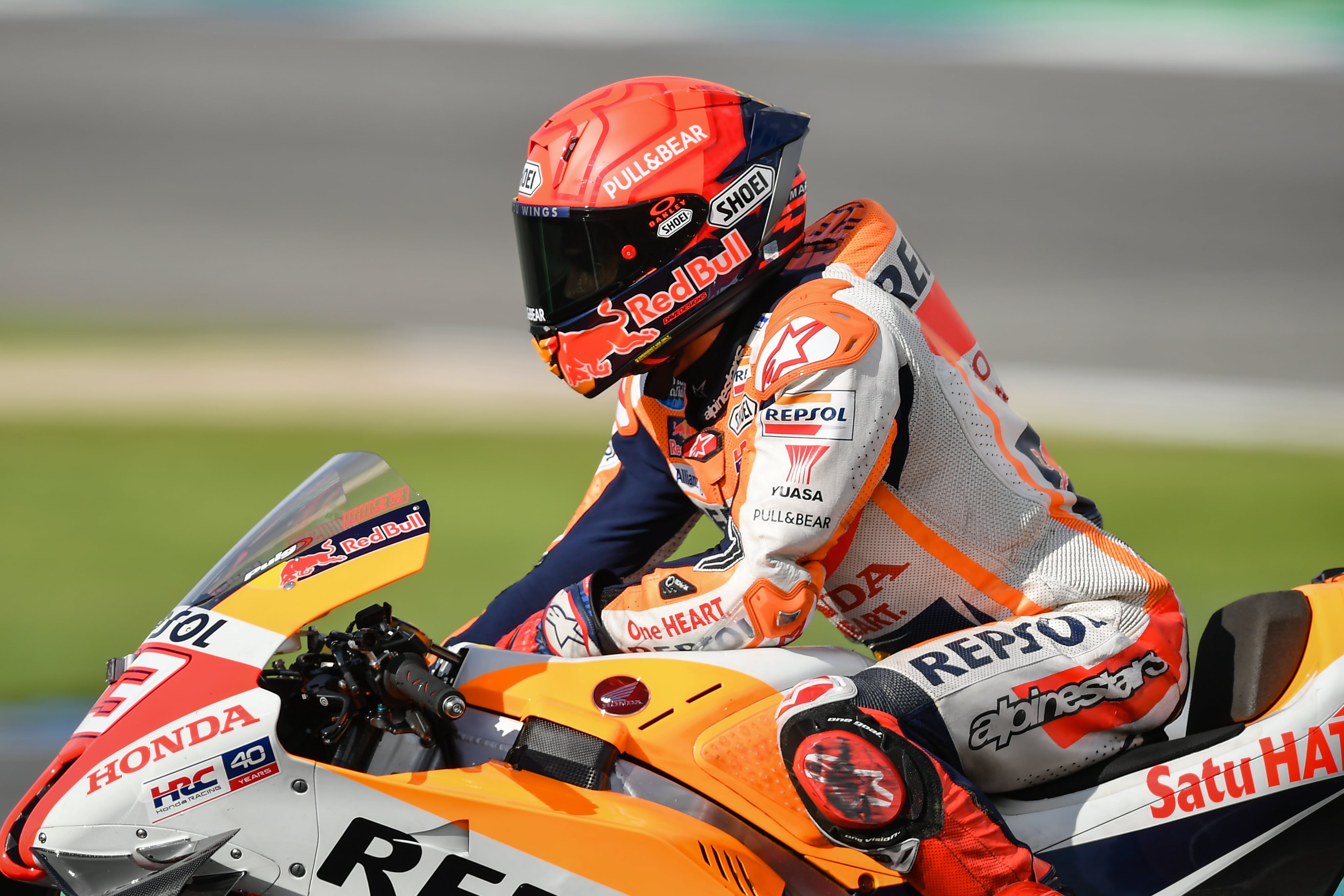 Marc Márquez durante el GP de Tailandia.