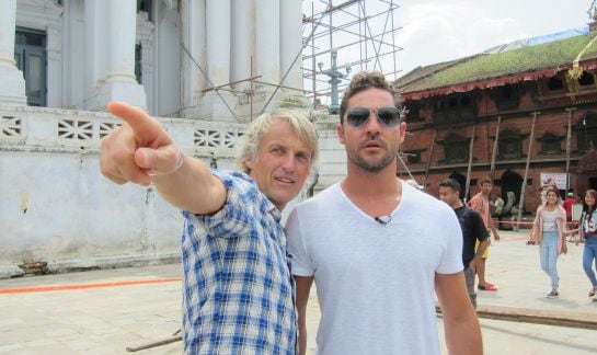 Jesús Calleja y David Bisbal en Nepal durante la grabación de &#039;Planeta Calleja&#039;