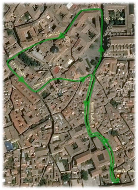 Recorrido Cristo de la Esperanza 2025