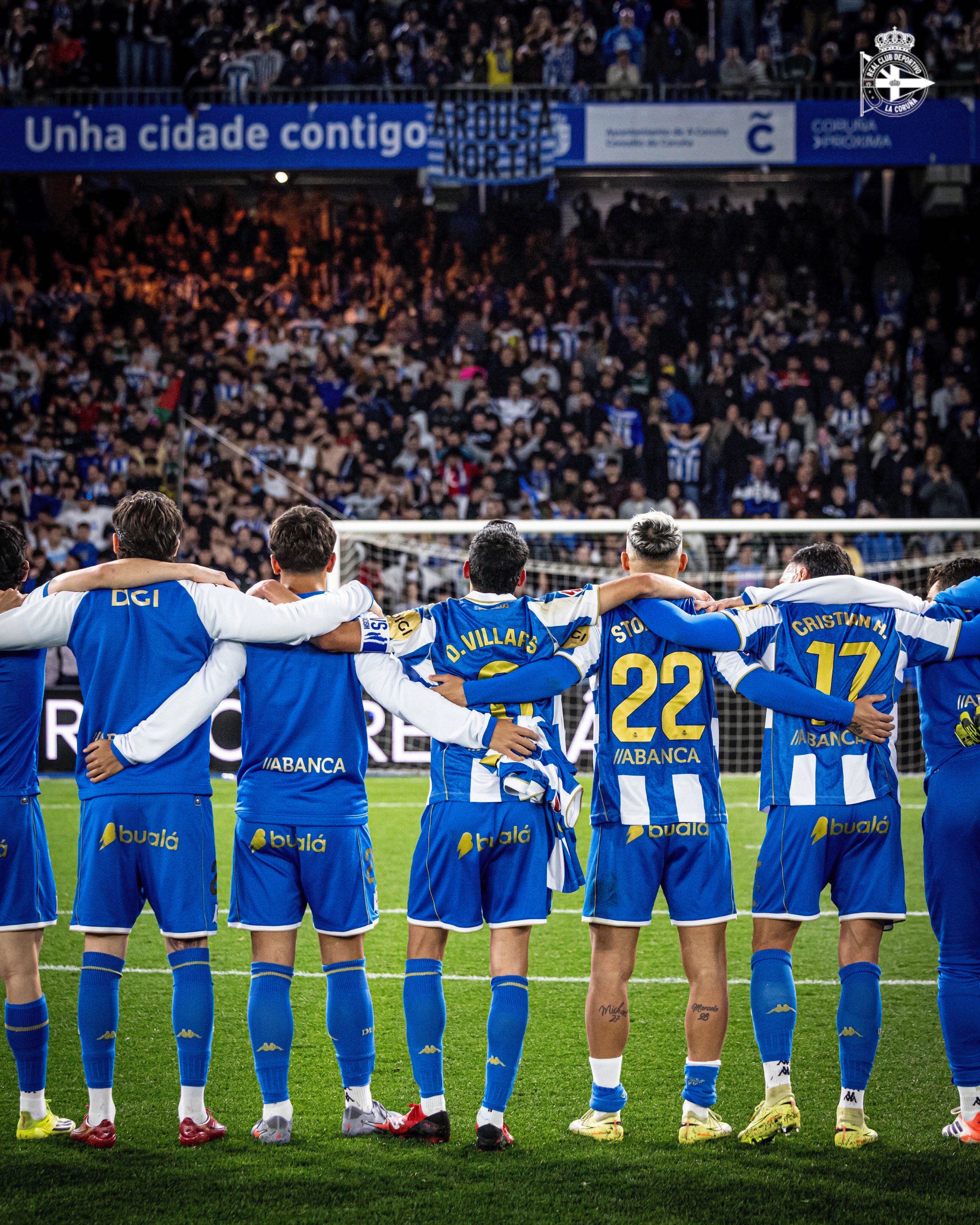 Los jugadores del Dépor celebran una victoria | Foto: RCDeportivo