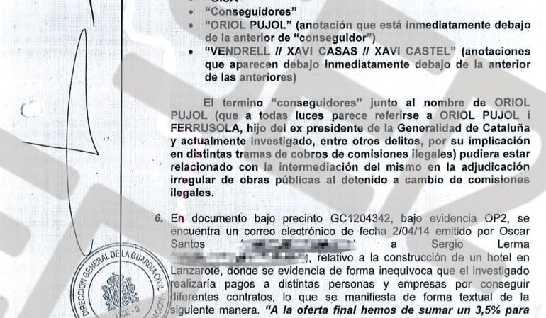 Los últimos informes de Guardia Civil y Fiscalía Anticorrupción señalan también al hijo menor de los Pujol, Oriol Pujol, como “conseguidor” de obra pública.