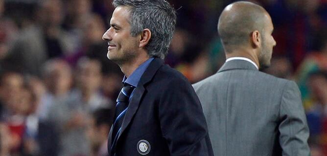 El Inter de Mourinho eliminó de la Liga de Campeones al Barcelona de Pep Guardiola en la temporada 2010-2011