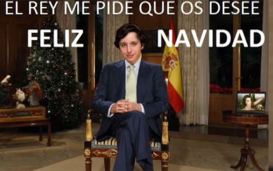 El ‘Pequeño Nicolás’ felicita la Navidad en un meme