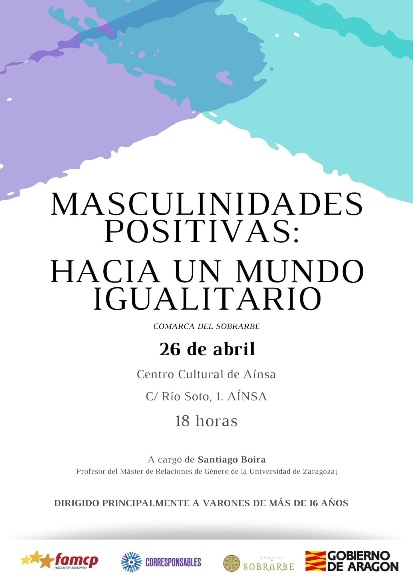 Charla masculinidad en positivo en Sobrarbe