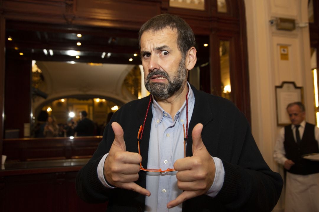 David de Jorge, en una gala de premio organizada por &#039;Tapas Magazine&#039;, en marzo de 2020.