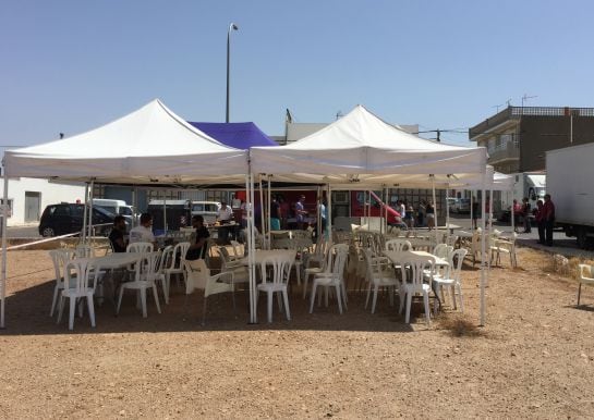 &quot;Comedor&quot; del rodaje de &#039;Mar de plástico&#039;