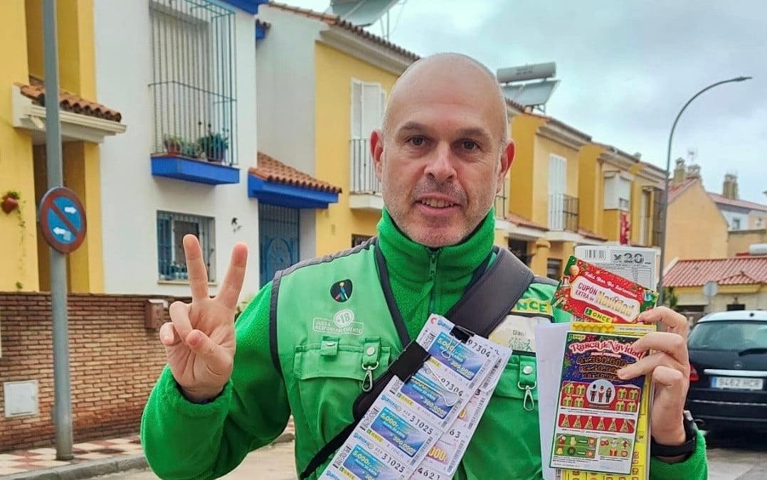 Daniel Losada, vendedor de la ONCE