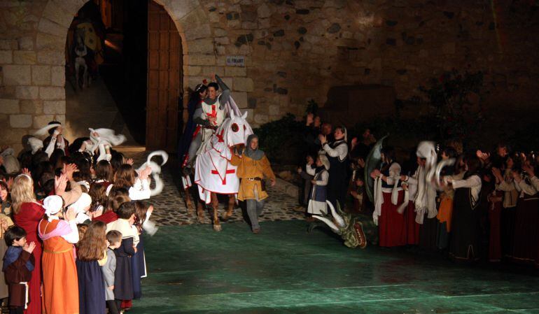 Moment de la representació de la llegenda.