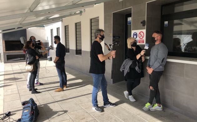 Adrián Ferrandis y Jaime Boluda atienden a los medios.