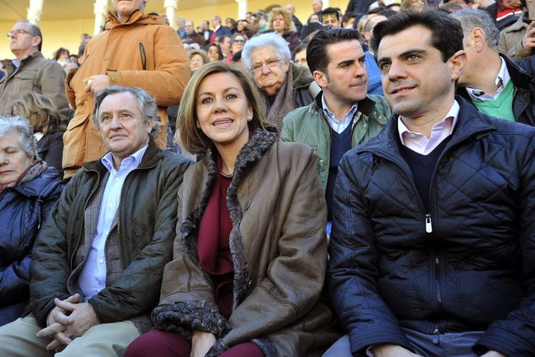 La presidenta de Castilla-La Mancha, María Dolores de Cospedal, el día de la pitada en los toros de Albacete