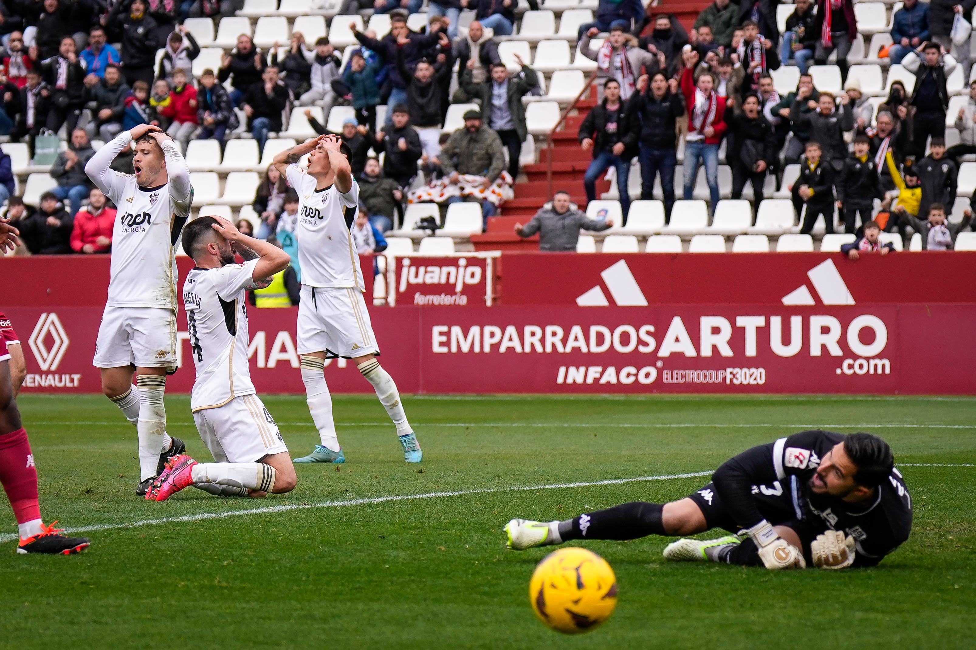 Partido de la jornada 23 de la Segunda División 2023-2024 de la liga de fútbol española, Liga Hypermotion, entre Albacete-Alcorcón disputado el 20/01/2024 en el Carlos Belmonte